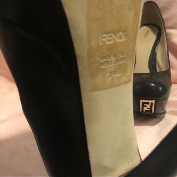 Fendi Fendista Logo-Toe Platform Pump - Picture 7 of 8